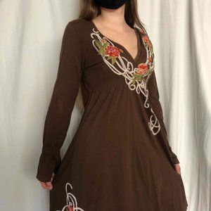 Johnny Was Dress JWLA Brown